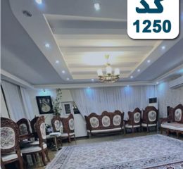 سالن نشیمن با مبلمان سلطنتی آپارتمان در شهرصدرا